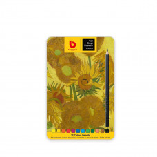 Олівці кольорові Van Gogh Museum 12шт у металевому пеналі