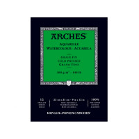 Альбом для акварели Arches CP 300г 23х31см 100% хлопок 12л