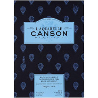 Альбом для акварели Canson Heritage грубое зерно, 300г/м2, 23х31 см, 12 листов,100%хлопок