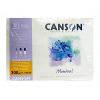 Альбом для акварели Canson Montval 300г/м2, среднее зерно, 24х32см, 12 листов