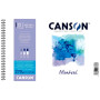 Альбом на спіралі для акварелі Canson Montval 270г/м2, велике зерно, 13.5х21см, 12 аркушів