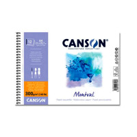 Альбом для акварелі на спіралі Canson Montval, 300 г / кв.м., 21х29,7см 12 аркушів