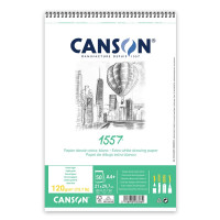 Альбом для графіки на спіралі Canson 1557 Dessin 120г A4, 50 аркушів  
