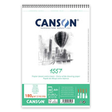 Альбом для графіки на спіралі Canson 1557 Dessin 180г A4, 30 аркушів