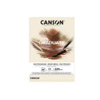 Альбом-склейка для смешанных техник Canson "Graduate" Mixed Media Natural 220 г/м2 A4, 30 листов