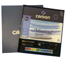 Подарунковий набір для акварелі Canson, альбом, фарби, пензлі
