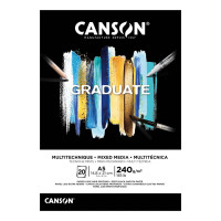 Склейка Graduate Mixed Media Black 240г A5 20 аркушів, Canson