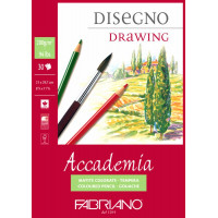 Альбом для вологих технік склейка Accademia А4 (21х29,7 см) 200 г/м2 30 аркушів Fabriano