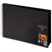 Альбом на спіралі Book Black Drawing A4 190г 40арк, Fabriano