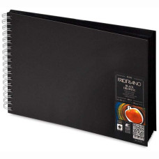 Альбом на спирали Book Black Drawing A4 190г 40л, Fabriano Альбом на спирали Book Black Drawing A4 190г 40л, Fabriano