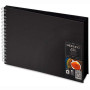 Альбом на спіралі Book Black Drawing A4 190г 40арк, Fabriano