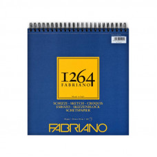 Альбом для рисунка спирали 1264 30х30см 90г 60л, Fabriano Альбом для рисунка спирали 1264 30х30см 90г 60л, Fabriano