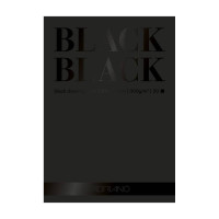 Склейка-блок Fabriano Mixed Media Black А4, 300г/м2, 20л, чорний папір