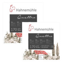 Альбом для малювання Hahnemuhle Quattro 25,4x25,4см 170г/м2, 50 аркушів