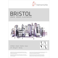 Альбом для графіки Hahnemühle Bristol A4 250г 20 аркушів