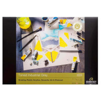 Склейка для пастели Rembrandt Industrial Grey 180г/м2 A3 15% хлопка, серый цвет, 50л, Royal Talens