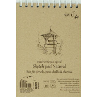 Альбом для эскизов AUTHENTIC Natural А5 100г 70 листов, Smiltainis