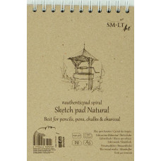Альбом для ескізів AUTHENTIC Natural А5 100г 70 аркушів, Smiltainis
