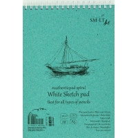 Альбом для ескізів на спіралі AUTHENTIC А5, 80г/м², 70л, білий колір, SMILTAINIS