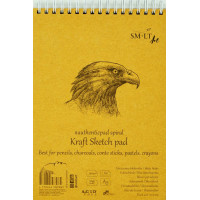 Альбом для ескізів AUTHENTIC Kraft А5 90г 60 аркушів, Smiltainis
