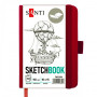 Скетчбук для графики 110г 10х15см 110л Сливовый, Santi
