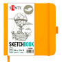 Скетчбук для графики 110г 15х15см 80л Желтый, Santi