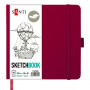 Скетчбук для графики 110г 18х18см 80л Сливовый, Santi