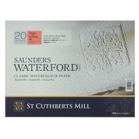 Альбом акварельный 100% хлопок Saunders Waterford HWhite 300г HP 31х23см 20л