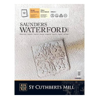 Альбом акварельний 100% бавовна Saunders Waterford White 300г Rough 23х31см 12арк