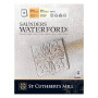 Альбом акварельний 100% бавовна Saunders Waterford White 300г Rough 23х31см 12арк