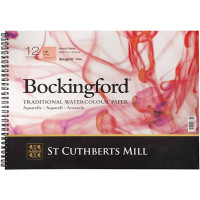 Альбом для акварелі Bockingford 300г/м, 180х130мм, дрібне зерно, 12 листів, на спіралі