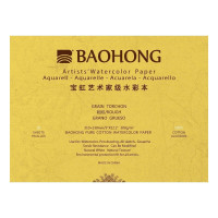 Склейка для акварели 100% хлопок 31х23см Rough 300г 20л, Baohong