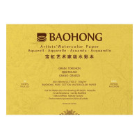 Склейка для акварели 100% хлопок 36х26см Rough 300г 20л, Baohong