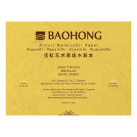 Склейка для акварелі 100% бавовна 41х31см Rough 300г 20арк, Baohong