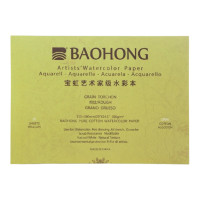Склейка для акварели 100% хлопок 51х36см Rough 300г 20л, Baohong