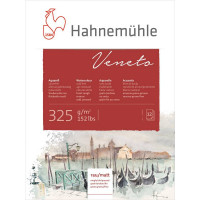 Склейка акварельна Hahnemuhle Veneto 325 г/м² двостороння (rough & CP), 24 х 32 см, 12 аркушів