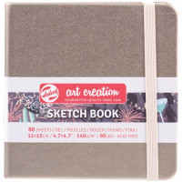 Блокнот для графіки Talens Art Creation 140г 12х12см 80арк Платиновий, Royal Talens