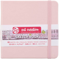 Блокнот для графики Talens Art Creation 140г 12х12см 80л Розовый, Royal Talens