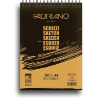  Альбом для ескізів на спіралі горизонталь Schizzi Sketch 21х29,7см, 90г / м², 120л., Fabriano