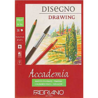 Альбом для вологих технік склейка Accademia А5 (14,8х21 см) 200 г/м2 30 аркушів Fabriano