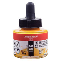 Туш акрилова AMSTERDAM INK, (270) AZO Жовтий темний, 30мл, Royal Talens