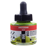 Тушь акриловая AMSTERDAM INK, (621) Оливковый зеленый светлый, 30мл, Royal Talens