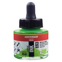 Тушь акриловая AMSTERDAM INK, (672) Отражающий зеленый, 30мл, Royal Talens