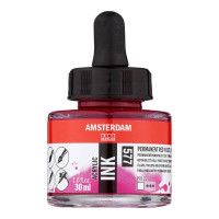 Туш акрилова AMSTERDAM INK, (577) Перм. червоно-фіолетовий світлий, 30мл, Royal Talens
