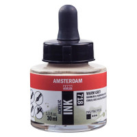 Тушь акриловая AMSTERDAM INK, (718) Серый теплый, 30мл, Royal Talens