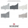 Набір пензлів-ручок Ecoline Brushpen GREY 5 кол, Royal Talens