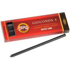 Грифель Gioconda 4345 екстрам'який 5,6 мм 6 штук, Koh-i-noor