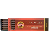 Грифель Gioconda 4377 Сепия коричневая светлая 5,6 мм 6 штук, Koh-i-noor