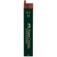 Грифель 0,5мм Н Super-Polymer 12штук в пенале 120511 Faber-Castell