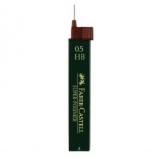 Грифель 0,5мм 2В Super-Polymer 12штук в пенале 120502 Faber-Castell